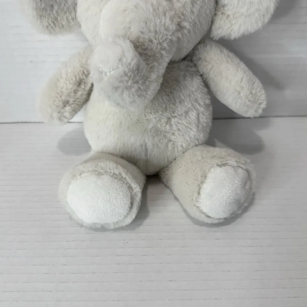 Kellytoy Kelly Baby Gray Elephant Rattle Plush Crinkle Ears Hanging Clip - Picture 4 of 8
